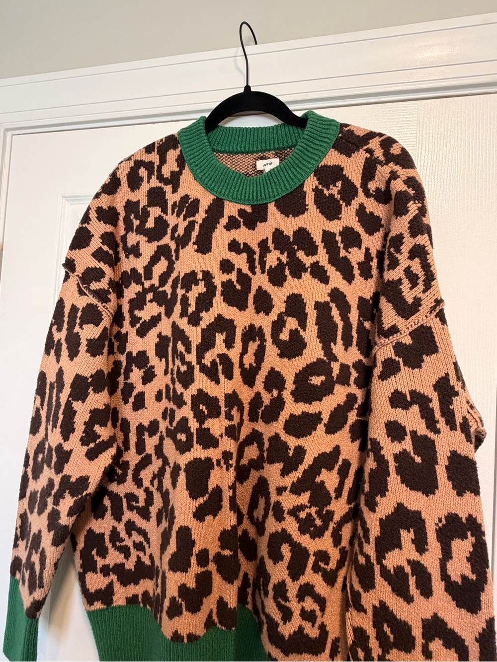 Aerie Leopard Print Sweater - Picture 2 of 3